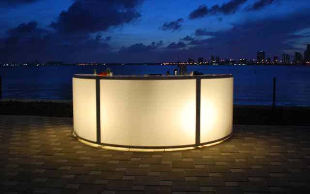 LED Bars Rentals Outdoors Night