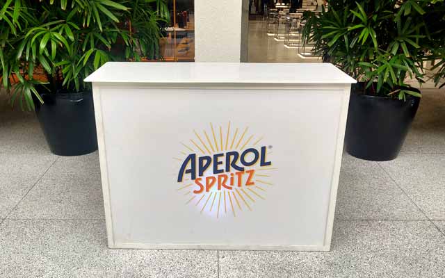 Aperol Spritz Branded Bar Rental