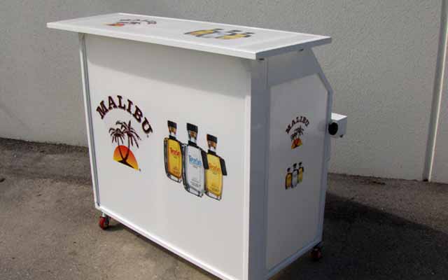 Malibu Rum Branded Bar Rental