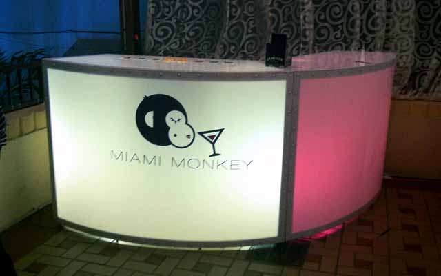 Miami Monkey Branded Bar Rental
